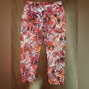 PrAna Roxanne Capri Leggings Leaf Size Med USA Made LIKE NEW
